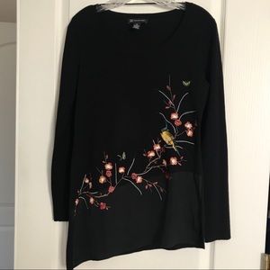 Embroidered Cherry Blossom Tunic~ XS/S